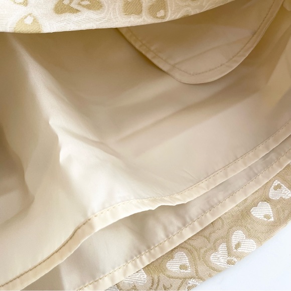Juicy Couture Girls Skirt Gold Heart Brocade + Pockets 10 NWT - Picture 6 of 7